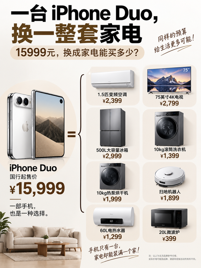 一台手机换一整套家电？看到这组对比，我彻底沉默了！