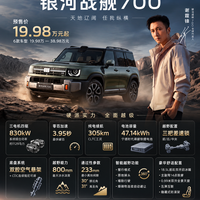 19.98万元起,银河战舰700这次是真把价格“打下来了”。