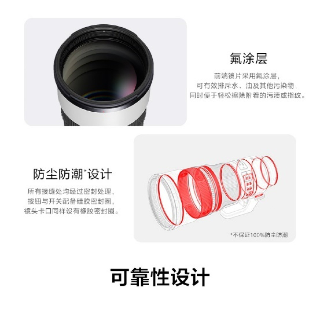 索尼正式发布400mm和600mm超轻超远摄定焦G大师镜头
