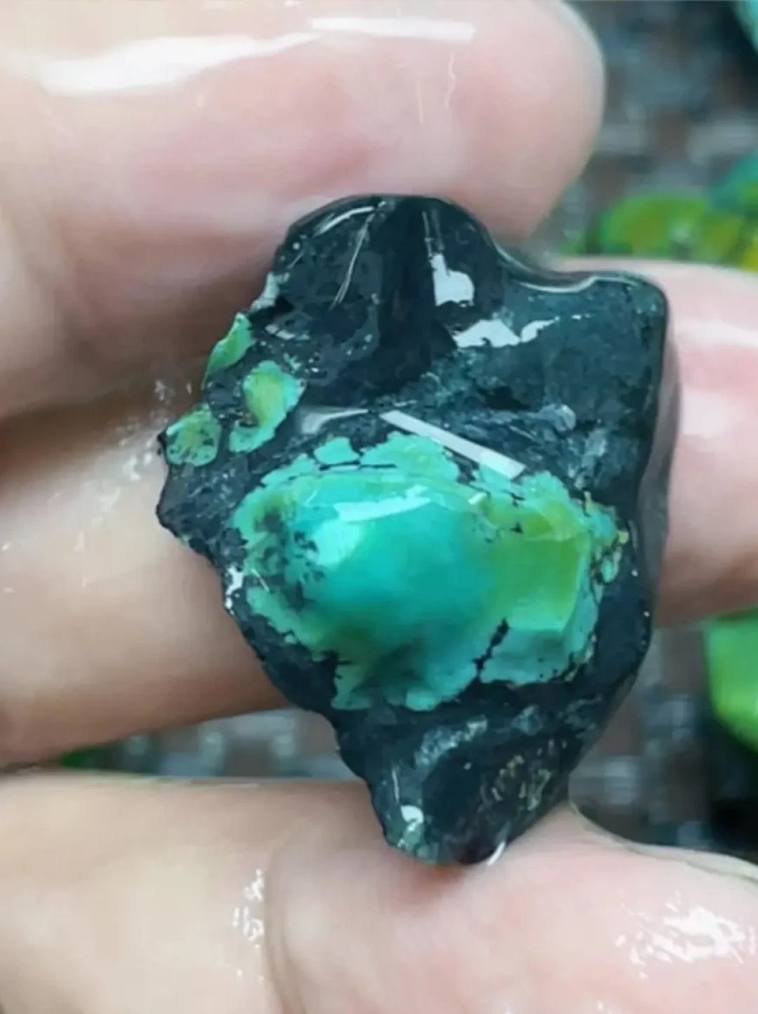 捡了一夏天的石头,到了磨石机
