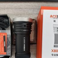 ACEBEAM X80GT3首发一周：有人说"牙膏倒吸"，有人说"终于实用"，筒圈这次该怎么选
