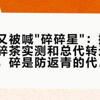 武夷星又被喊"碎碎星"：摊开二十多篇碎茶实测和总代转述的官方口径，碎是防返青的代价，翻车的是出汤那几秒