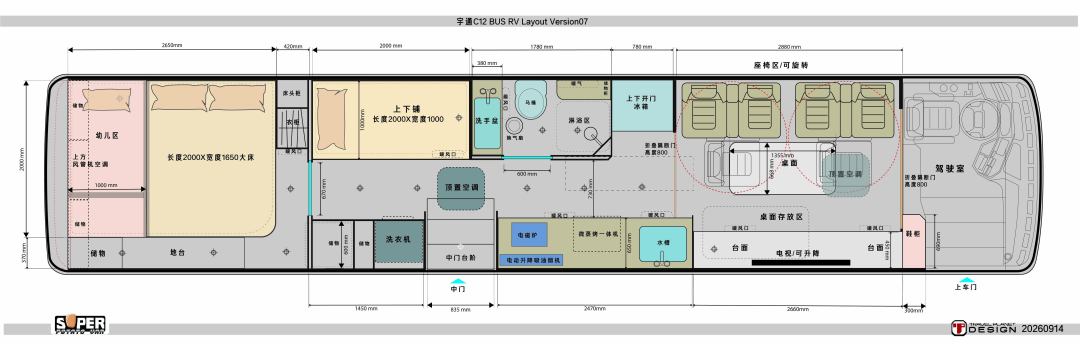 韩路12米大巴房车设计图出炉:想抄作业的,先把驾照、报废、油耗、预算四道门槛看明白