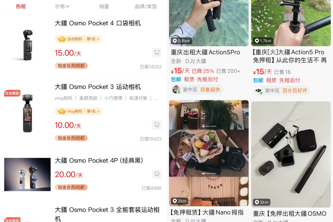 国庆倒计时16天：“想租运动相机”的帖子刷屏了，租、二手、买新这三笔账一次对完