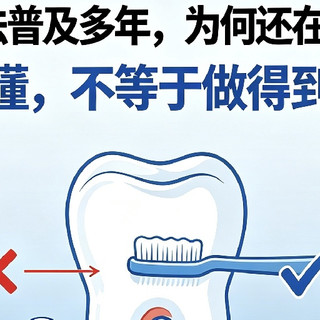 为什么巴氏刷牙法普及多年，多数人依旧横着刷牙
