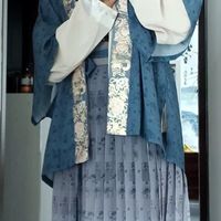 妆花直领对襟半臂 提花暗纹越看越耐看