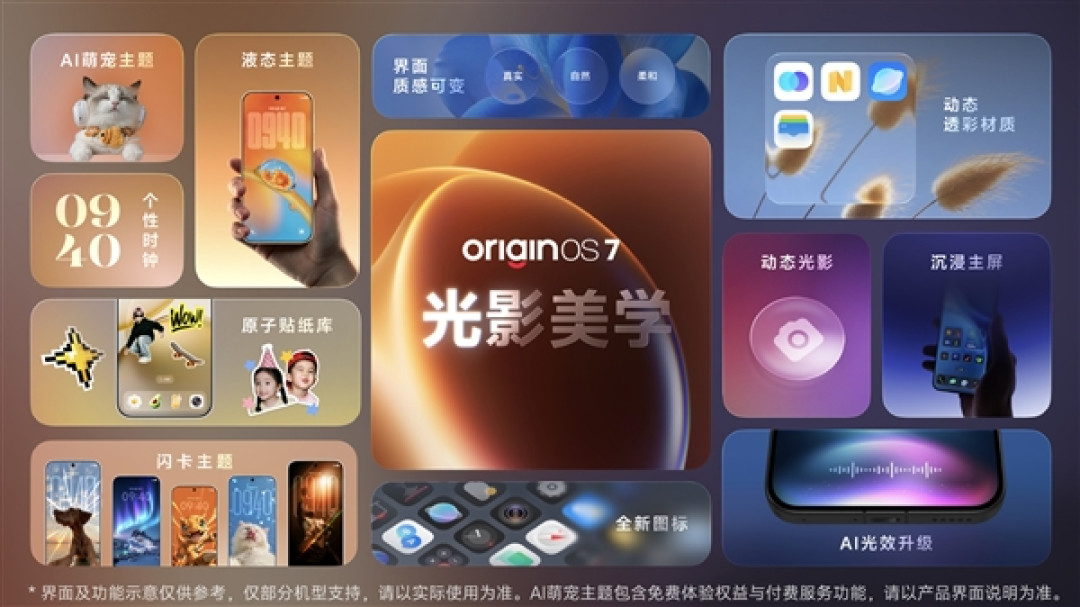 6年流畅、全新液态动效！OriginOS 7正式发布：10月9日首批升级