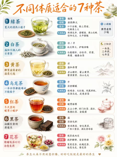 建议存下！7 大茶类茶性对照表，不要再盲目喝茶了