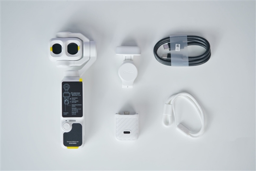 口袋电影机！大疆DJI OSMO POCKET 4P云台相机白色版图赏