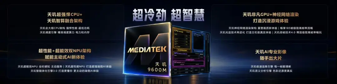 全新"2+3+3" CPU集群,联发科天玑9600 Pro与天玑9600M正式发布