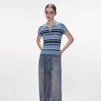 夏日海风穿搭🌊冰丝透气！学院条纹POLO太元气