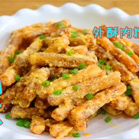 饭店卖28一份的蛋黄南瓜，外香内嫩特别好吃