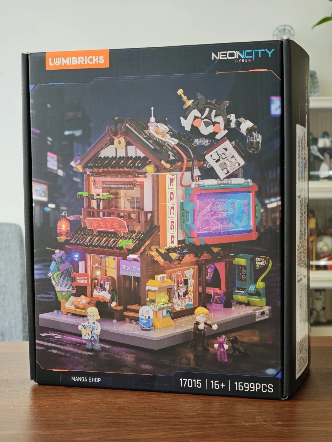 81个印刷件+可与居酒屋合体:LUMIBRICKS漫画店17015拼装体验