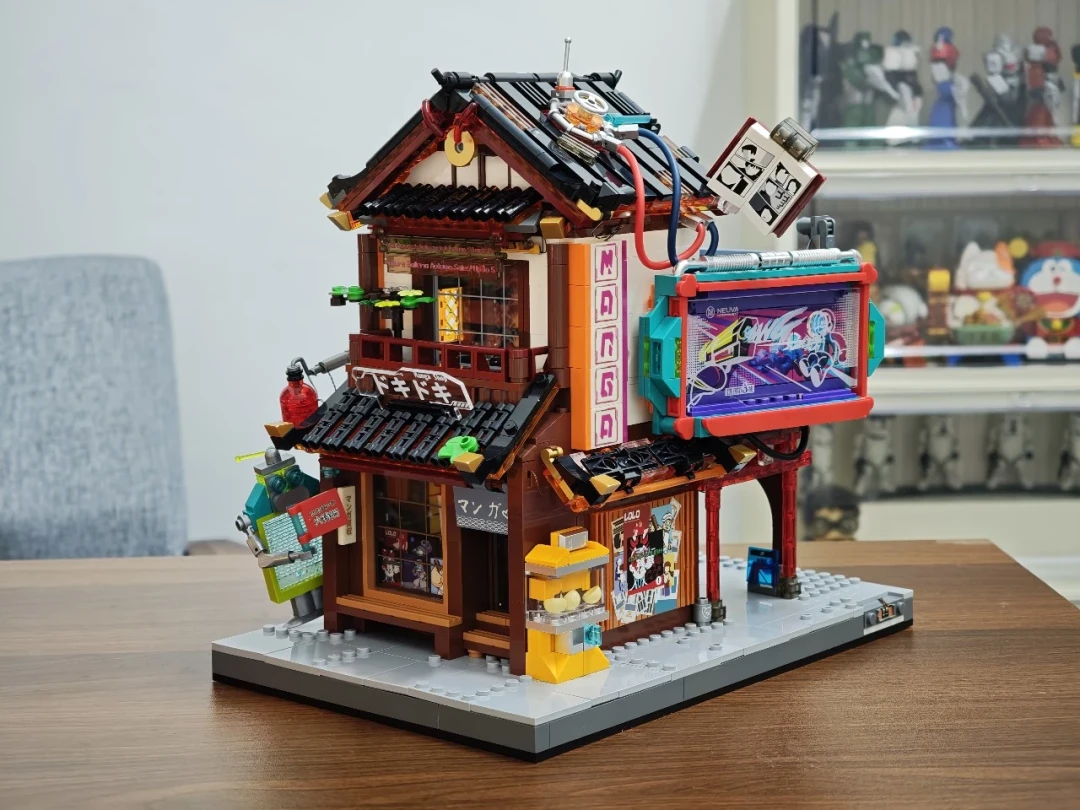 81个印刷件+可与居酒屋合体:LUMIBRICKS漫画店17015拼装体验
