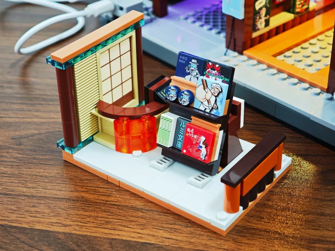 81个印刷件+可与居酒屋合体:LUMIBRICKS漫画店17015拼装体验