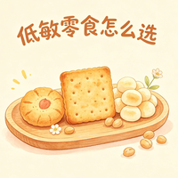 低敏零食怎么选：薯乐酥/桃酥/小馒头