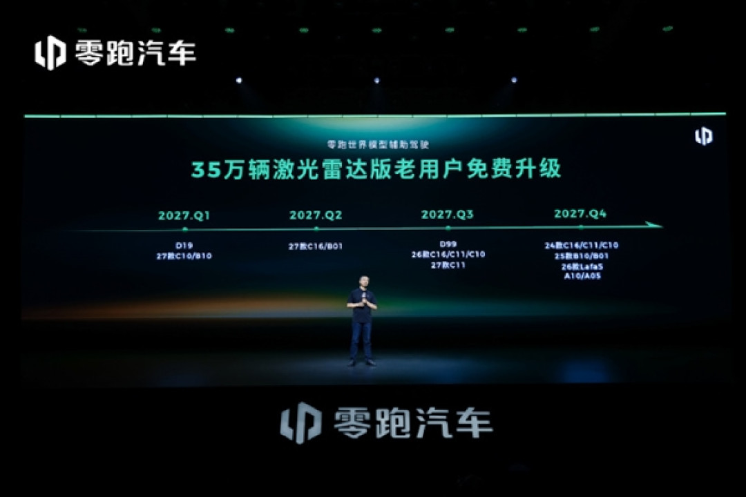 10万内的车也能用！零跑世界模型智驾将覆盖A、B、C、D全系车型