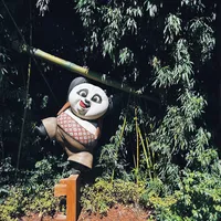 黄磊在环球影城和自己的"阿宝"重逢了：翻了四部《功夫熊猫》的配音记录，阿宝的声音早在两年前就被换掉了
