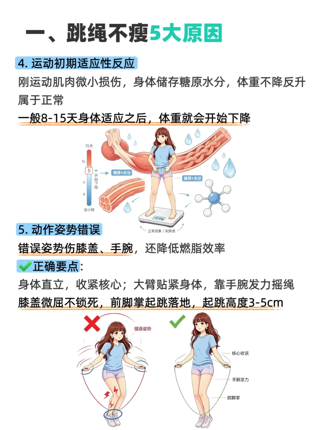 卡在59公斤、每天3000绳：「燃脂是跑步3倍」这笔账，爆款只讲了上半句