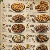 中国十大可以吃的昆虫美食图鉴🪳你敢挑战哪几道？