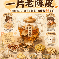 换季脾胃闹脾气？一片老陈皮，痰好咳了肚子不胀了