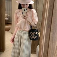 🍃Emilyying｜2026 春夏亚麻棉格子长裤