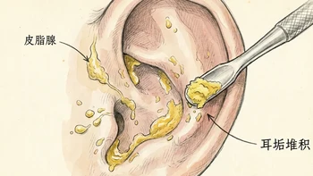 耳廓总是油腻腻的，能刮下满满一指甲油垢，到底是啥？
