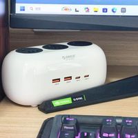 桌面告别“蜘蛛网”，奥睿科小白桌面充电站——颜值与实力并存