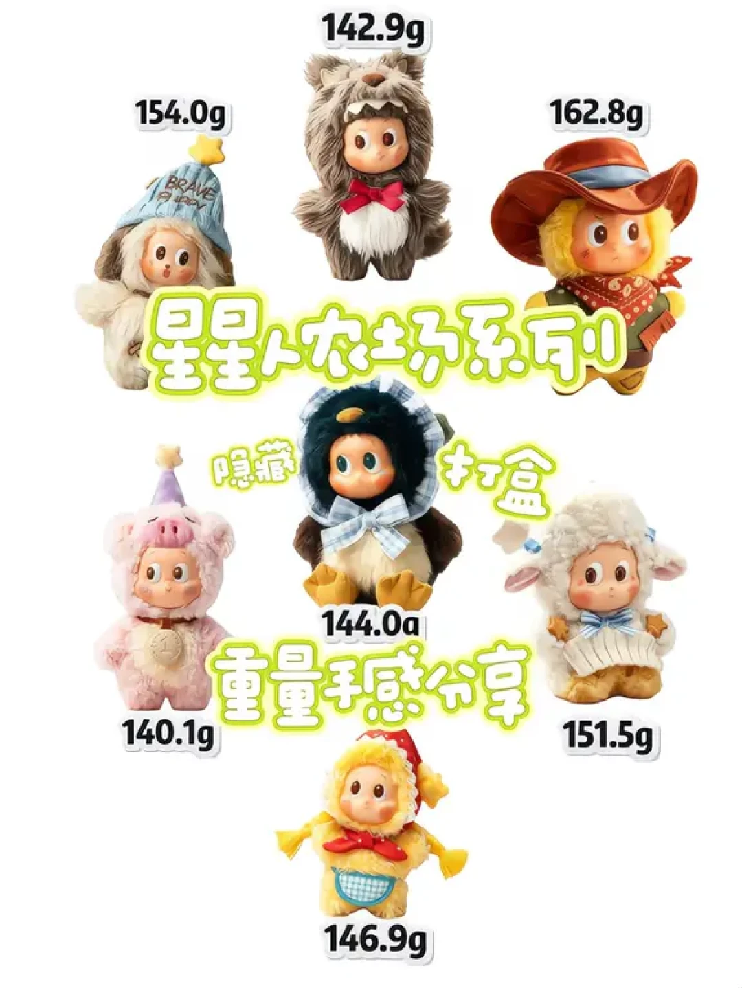 “144g的牛仔、160g的羊,你能信?!”星星人农场手感攻略收藏破千,直播间第一课却是换娃——6款重量表+六大套路+五条路线算成本,门店自抽党、盒机党、直播间蹲守党各自核对再拆盒