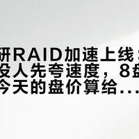 飞牛自研RAID加速上线：125条热评没人先夸速度，8盘位的账我按今天的盘价算给你看