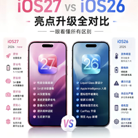 iOS27对比iOS26!差别真的巨大,升级前必看🔥