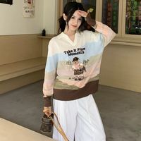 TeenieWeenie 小熊提花针织衫｜Polo V 领设计，松弛感氛围感拉满