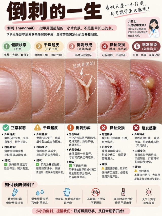 倒刺千万别手撕！正确处理方法一次给你讲清