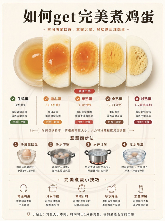 🥚鸡蛋煮几分钟最好吃？