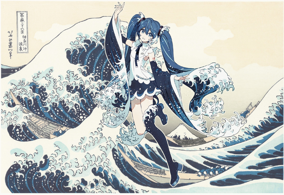 8500日元、2027年4月出货:骑在《神奈川冲浪里》上的初音昨天开订,Rella把双马尾画成了浪,粉丝却先气「Q版只给做贴纸」——追Rella版黏土人、等iXima版doll、还是去东京盖展章:「神奈川葱浪里」这三笔账我替你摸完了
