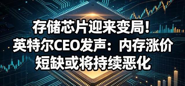 英特尔CEO警告内存暴涨5至7倍 AI引发全球存储芯片危机