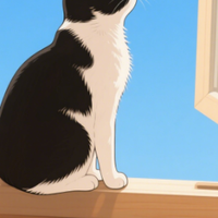 猫扒窗盯飞鸟看半天，你猜它脑瓜子里在打啥主意？