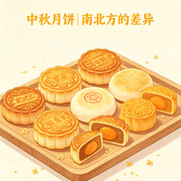 一枚月饼看南北🌕你站甜口还是咸口?