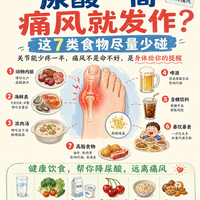 提醒：尿酸一高痛风就发作？这7类食物尽量少碰，关节能少疼一半