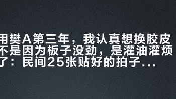 用樊A第三年，我认真想换胶皮不是因为板子没劲，是灌油灌烦了：民间25张贴好的拍子，正手到底在用什么