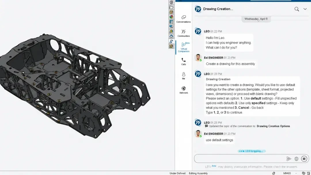 SOLIDWORKS 2027 发布:STEP 转参数化、对话出图,AI 进 CAD 前机械人先看清这五件事