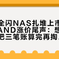 无风扇全闪NAS扎堆上市，正撞上NAND涨价尾声：想上全闪的，先把三笔账算完再掏钱