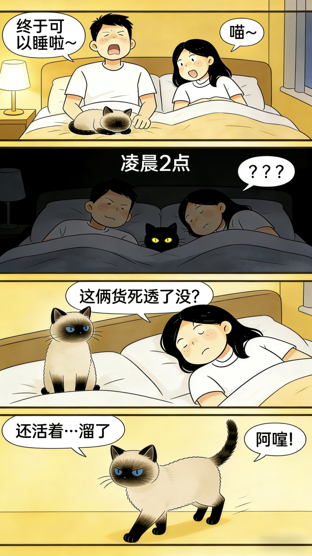 猫半夜跑酷=「守护家」?2274赞的帖子把人带偏了:先分清三种跑酷,「熬鹰」和「关笼」这两个偏方最危险