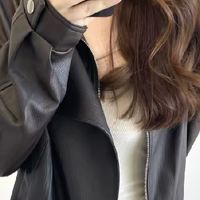 小个子本命皮衣✨GZ短款皮夹克!宽松显瘦巨拉比例