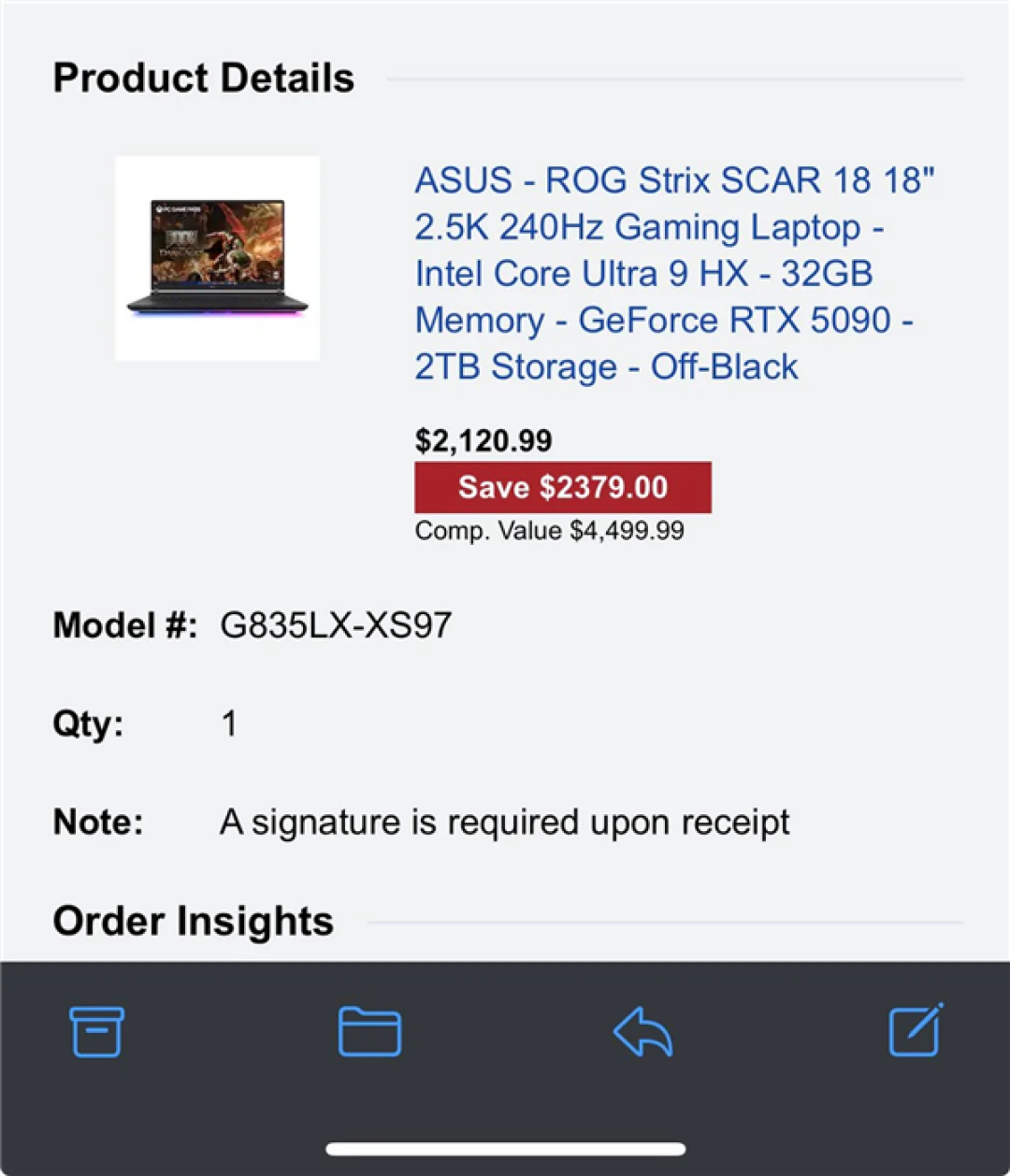 狂点15分钟下单按钮!网友半价抢下RTX 5090笔记本:直接省17000元