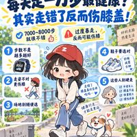 🚶‍♀️每天走一万步最健康？其实走错了反而伤膝盖！