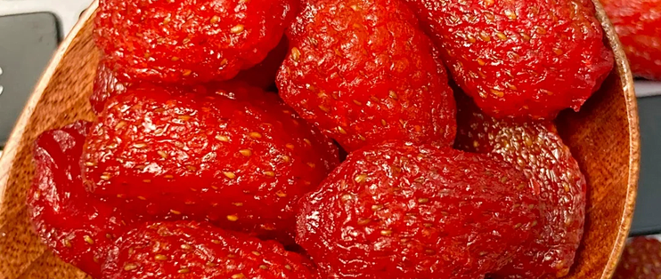 含羞草草莓干500g 蜜饯果脯水果干 儿童休闲追剧解馋烘焙专用零食