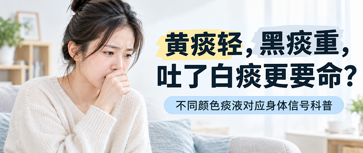 黄痰轻，黑痰重，吐了白痰更要命？不同种颜色的痰液究竟代表什么