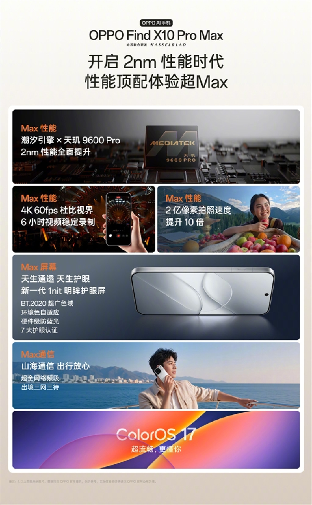 OPPO Find X10 Pro Max携手天玑9600 Pro:重塑旗舰AI与真实影像体验