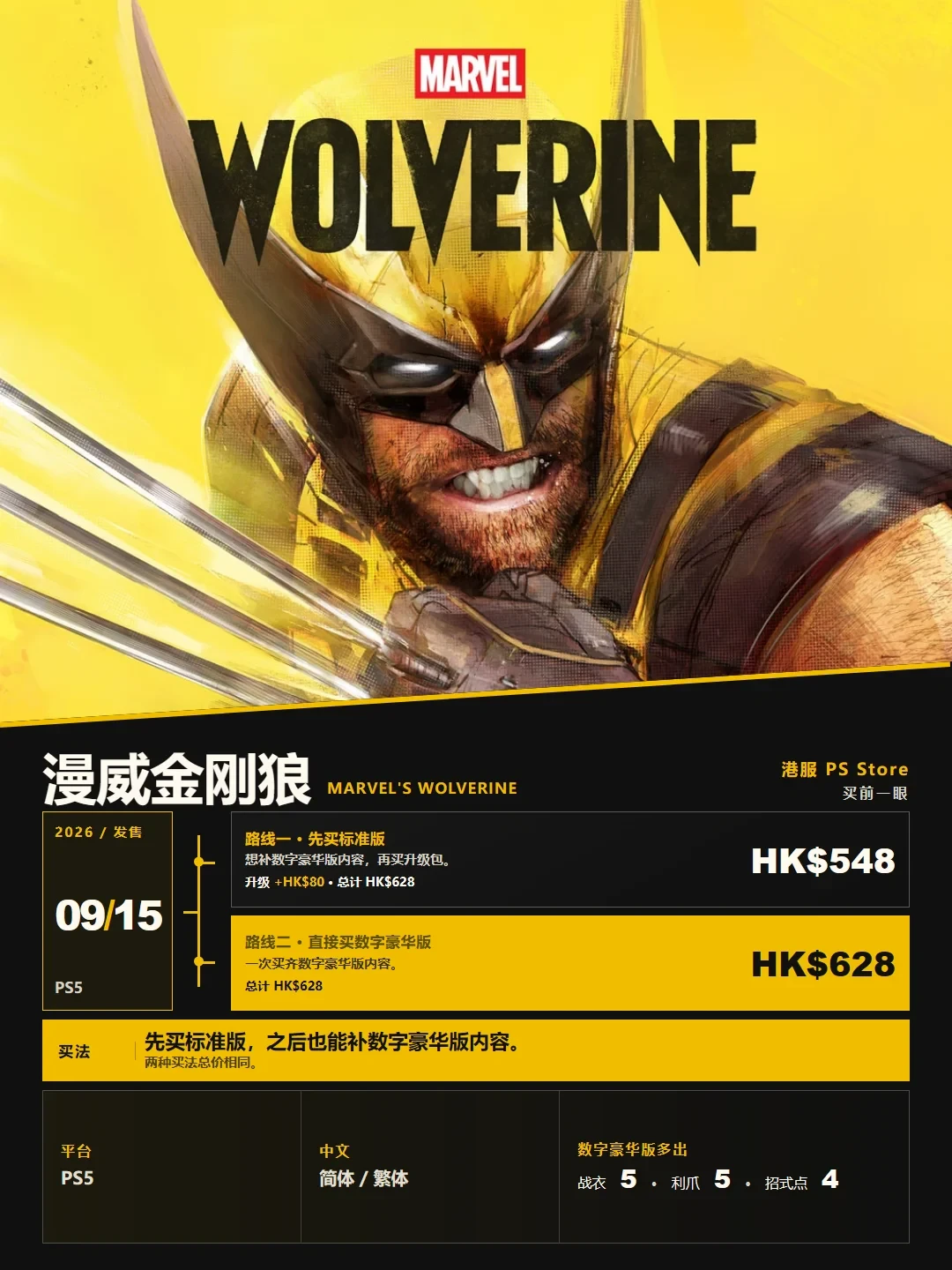 《漫威金刚狼》发售一周:IGN 6分、三天190万、港版盘280包邮——全价买之前,把这三本账翻完